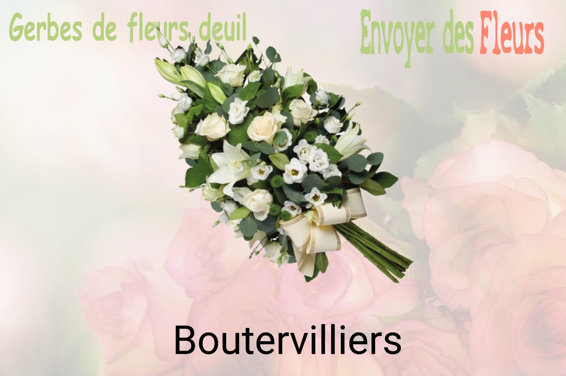Gerbe de fleurs de deuil livrée à Boutervilliers